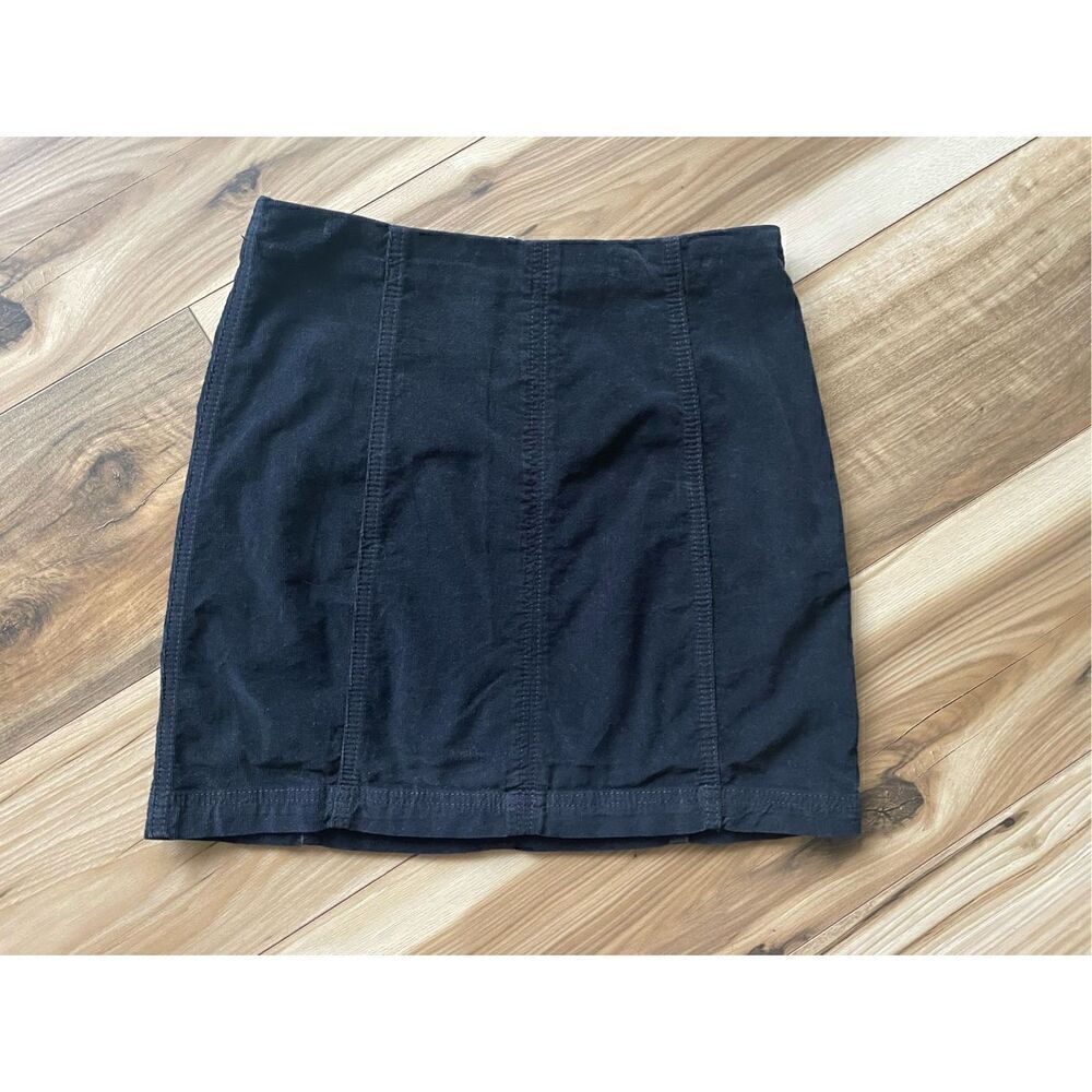 Free People Navy Blue Corduroy mini skirt S